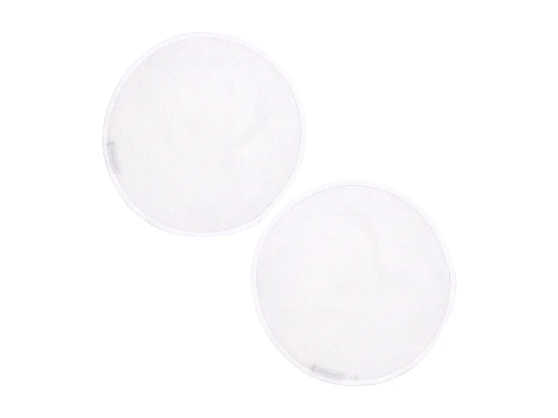 Lot de 2 Set de table rond 38 cm DIABOLO Blanc traitement teflon