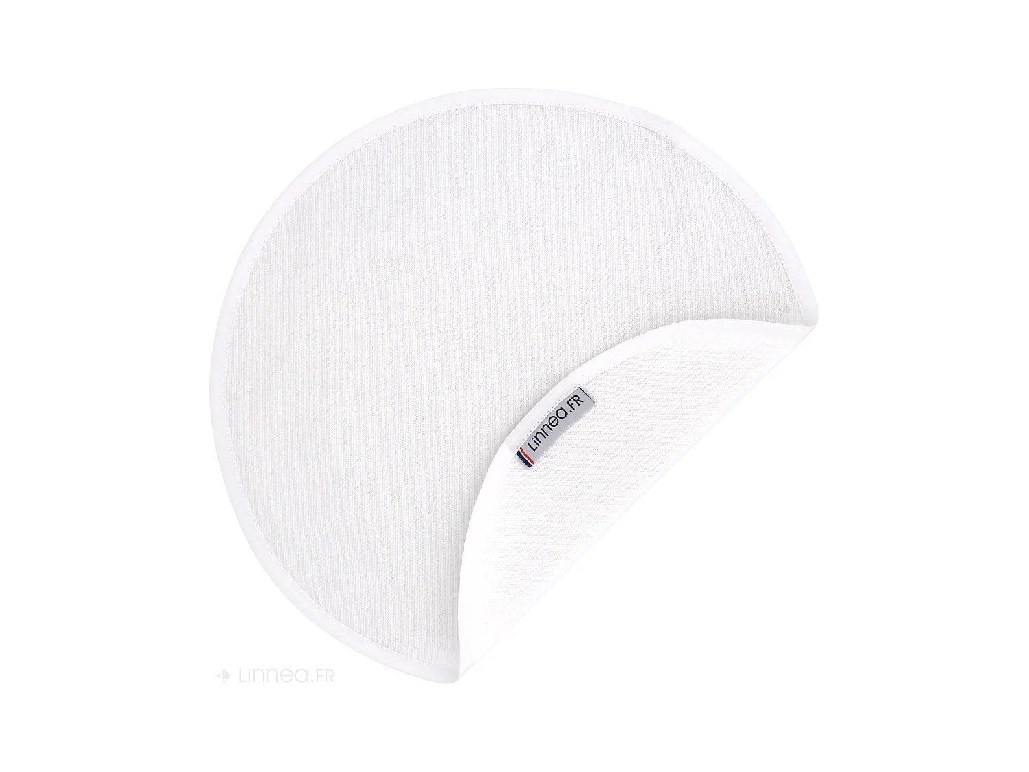 Lot de 2 Set de table rond 38 cm DIABOLO Blanc traitement teflon