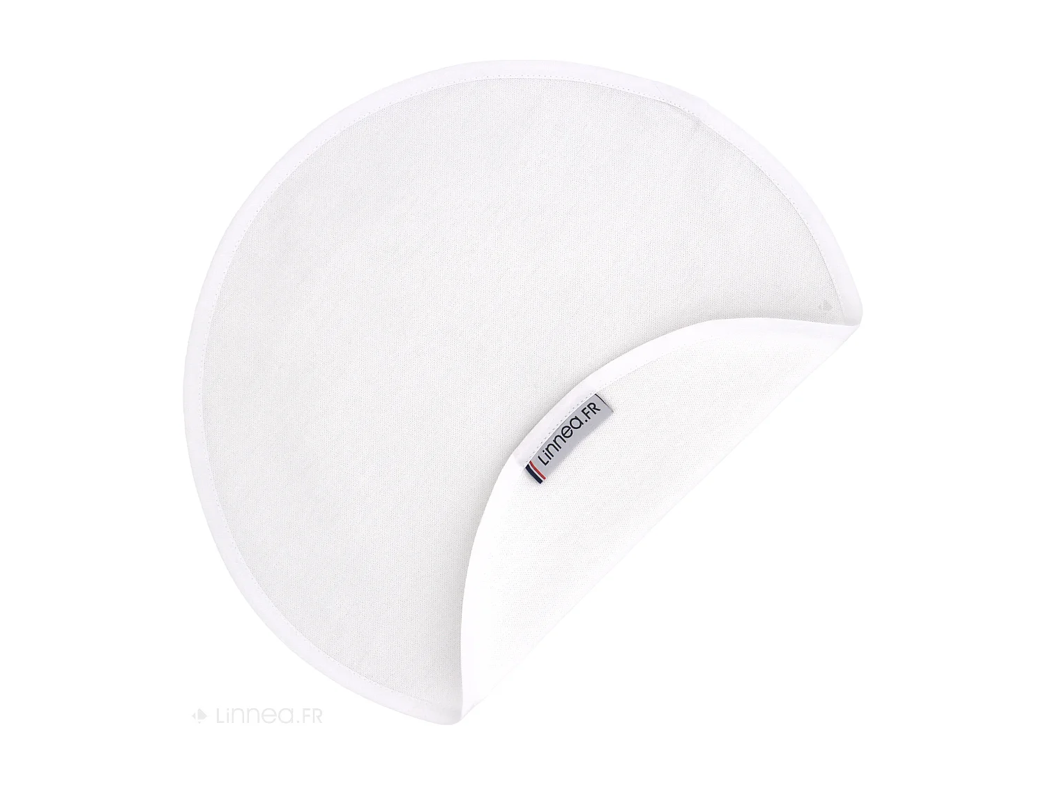 Lot de 2 Set de table rond 38 cm DIABOLO Blanc traitement teflon