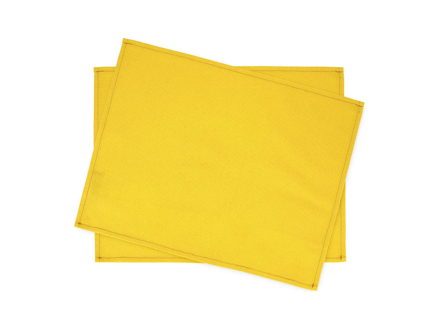 Lot de 2 Set de table 35x45 cm DIABOLO jaune Curcuma traitement teflon