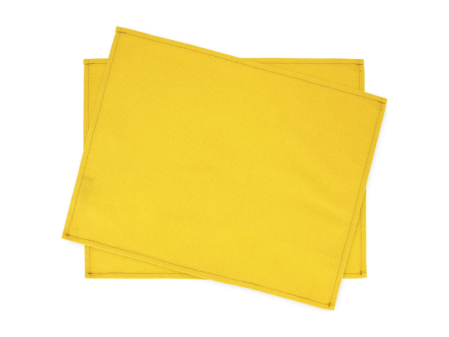 Lot de 2 Set de table 35x45 cm DIABOLO jaune Curcuma traitement teflon