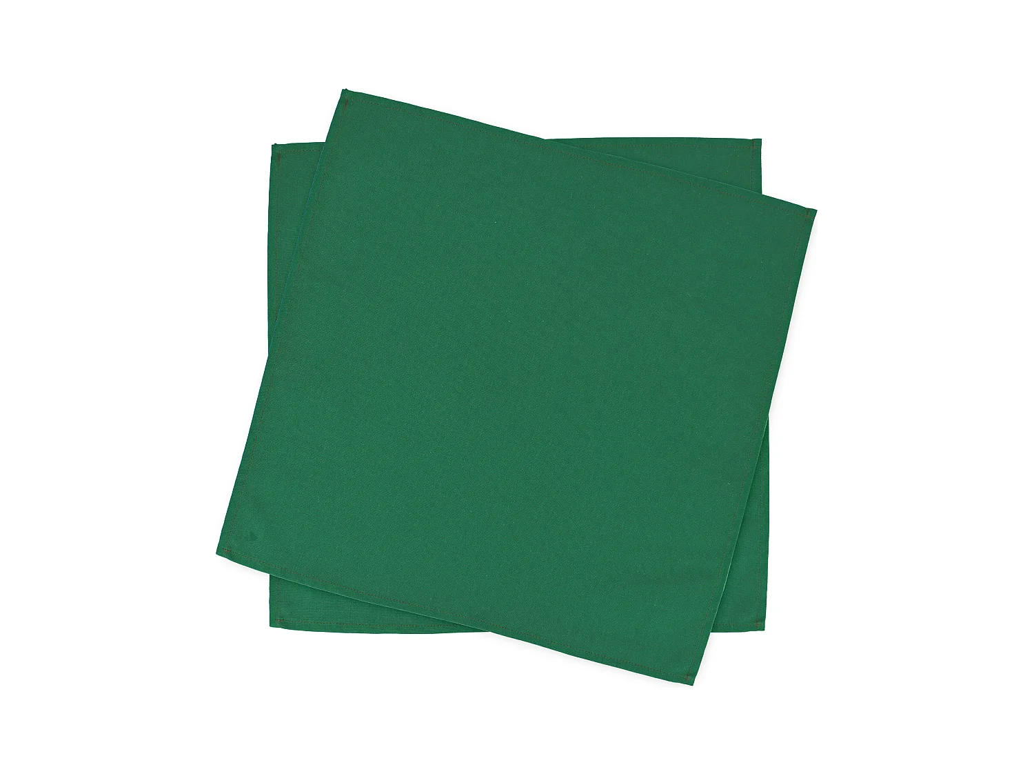 Lot de 2 Set de table carré 45x45 cm DIABOLO vert Sapin traitement teflon