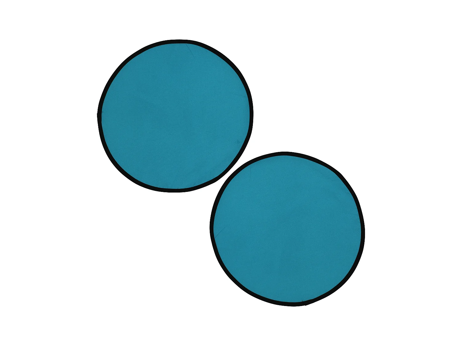 Lot de 2 Set de table rond 38 cm DIABOLO bleu Canard traitement teflon