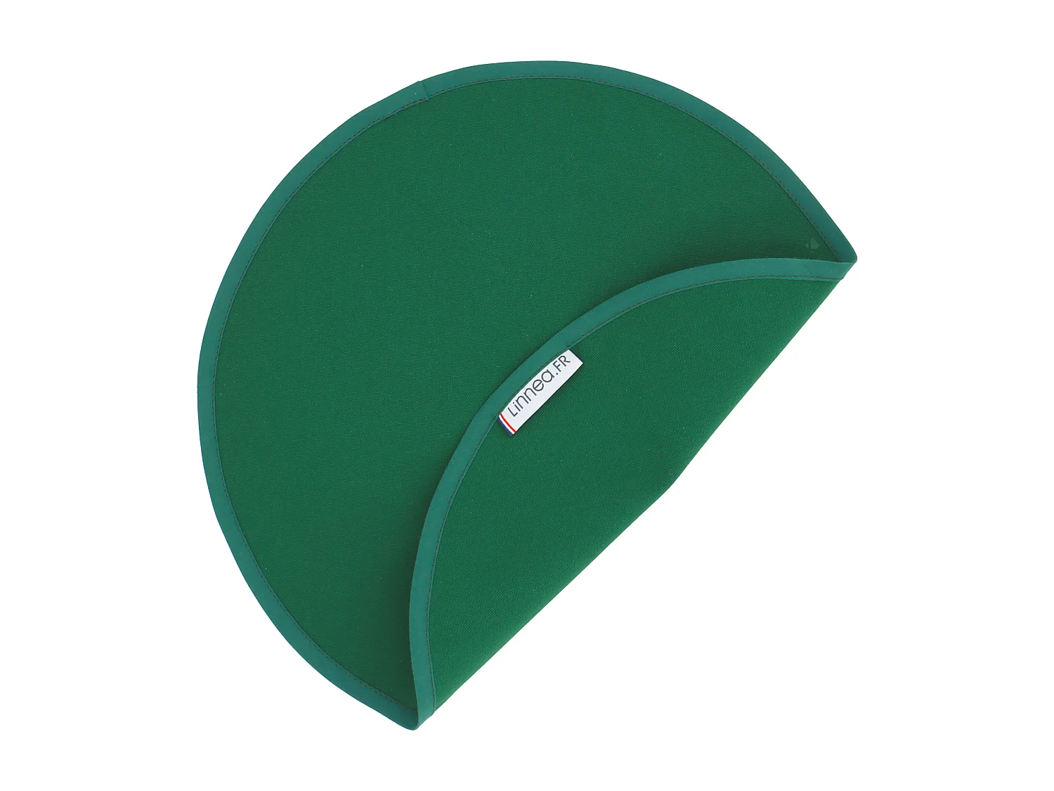 Lot de 2 Set de table rond 38 cm DIABOLO vert Sapin traitement teflon