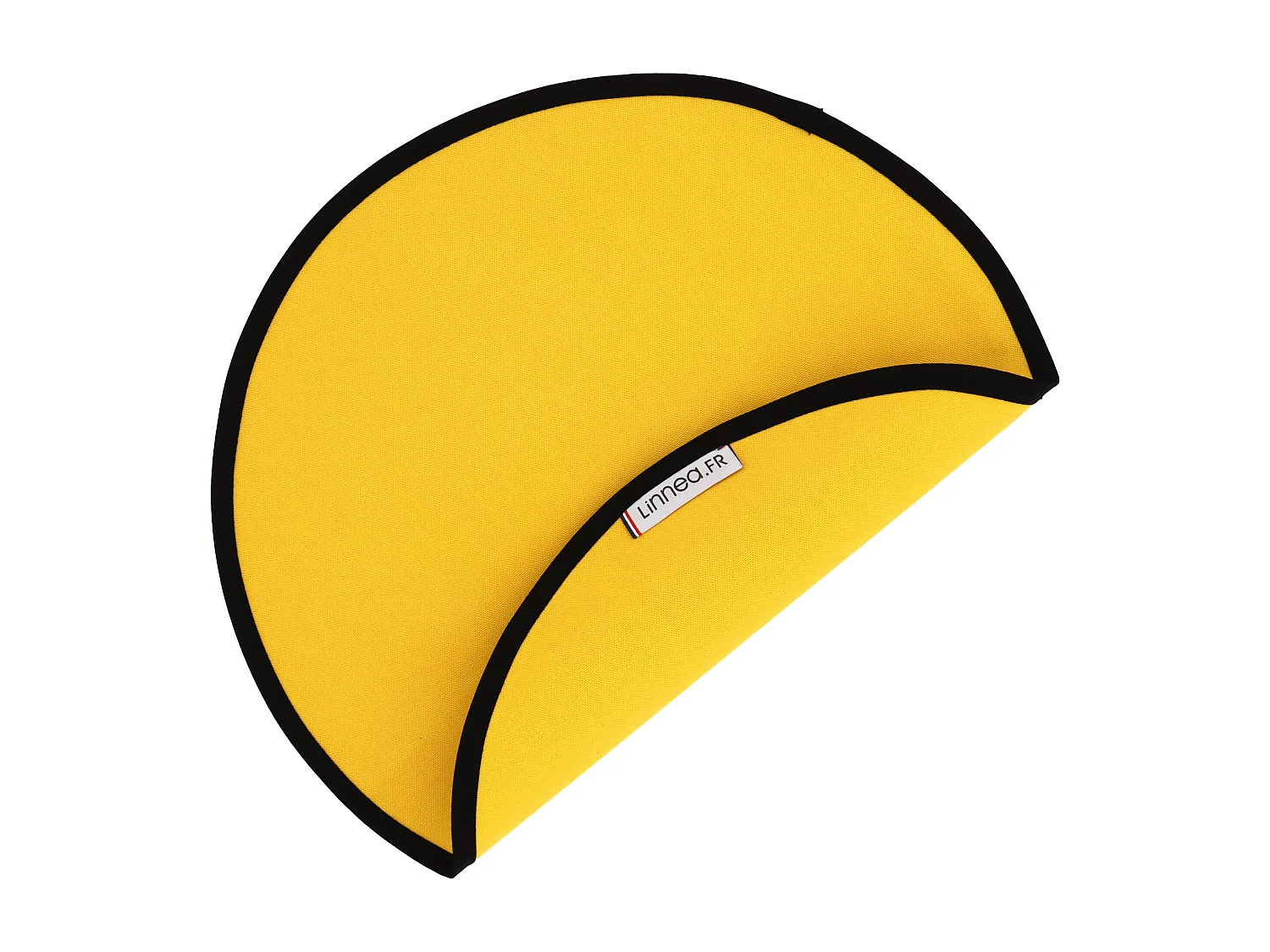 Lot de 2 Set de table rond 38 cm DIABOLO jaune Curcuma traitement teflon