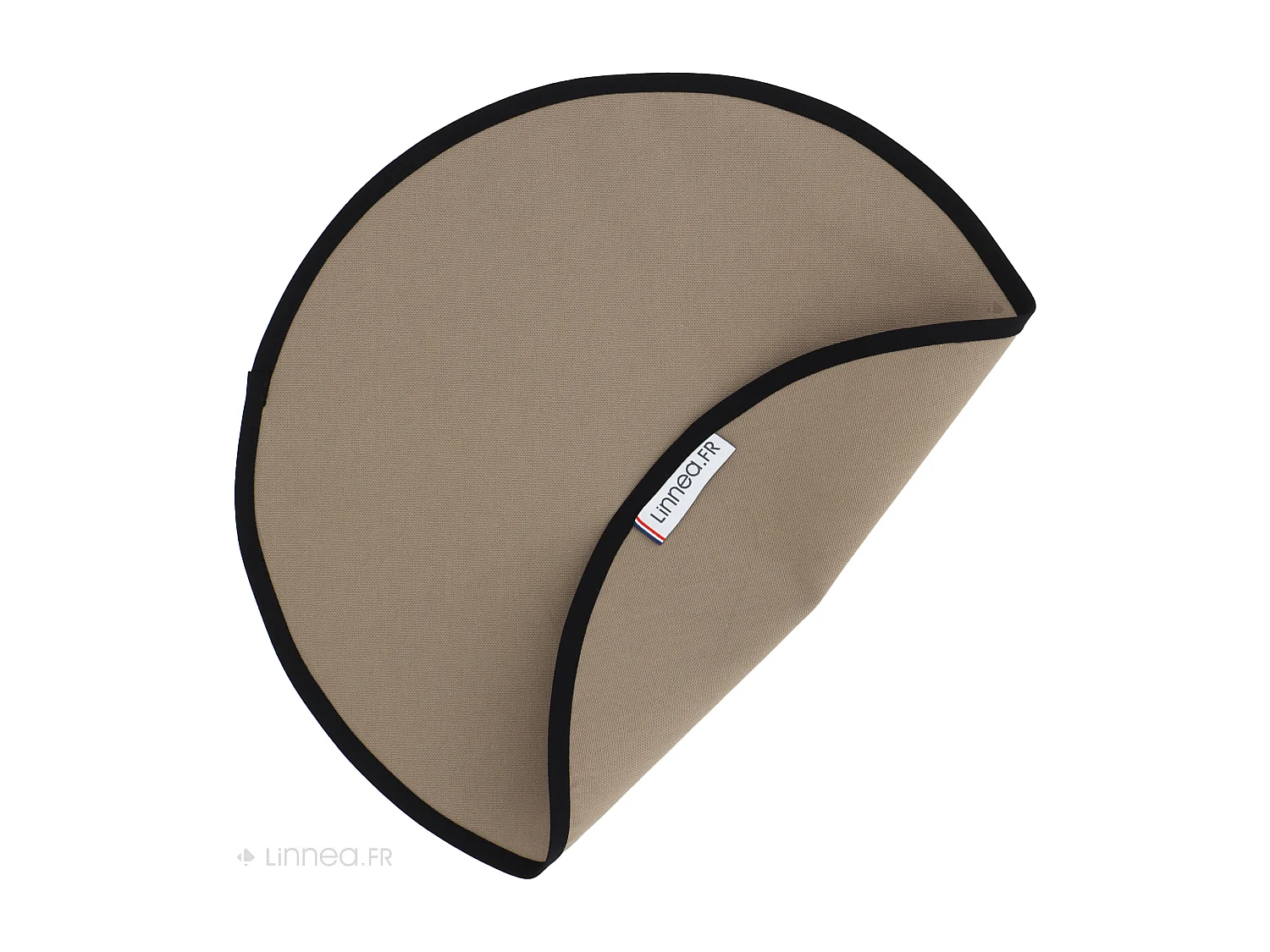 Lot de 2 Set de table rond 38 cm DIABOLO marron Tourterelle traitement teflon