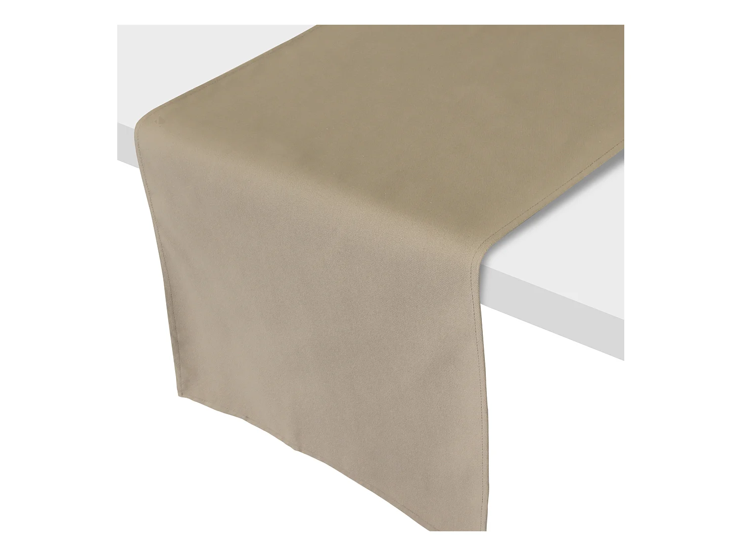 Chemin de table 45x150 cm DIABOLO marron Tourterelle traitement teflon