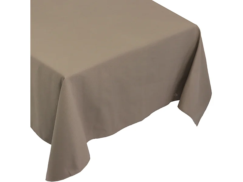 Nappe rectangle 160x250 cm DIABOLO marron Tourterelle traitement teflon