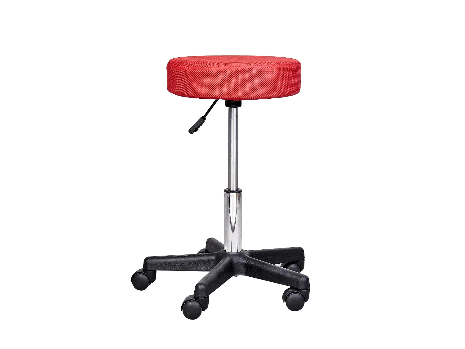 Tabouret massage a roulettes reglable en hauteur pivotant avec trois couleurs de housse de protection