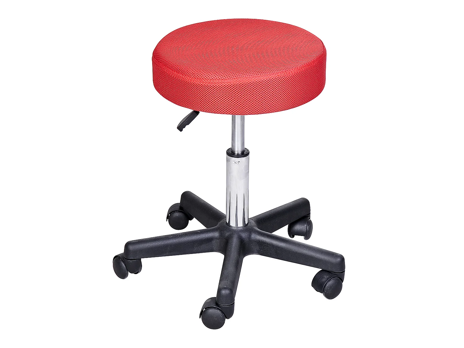 Tabouret massage a roulettes reglable en hauteur pivotant avec trois couleurs de housse de protection