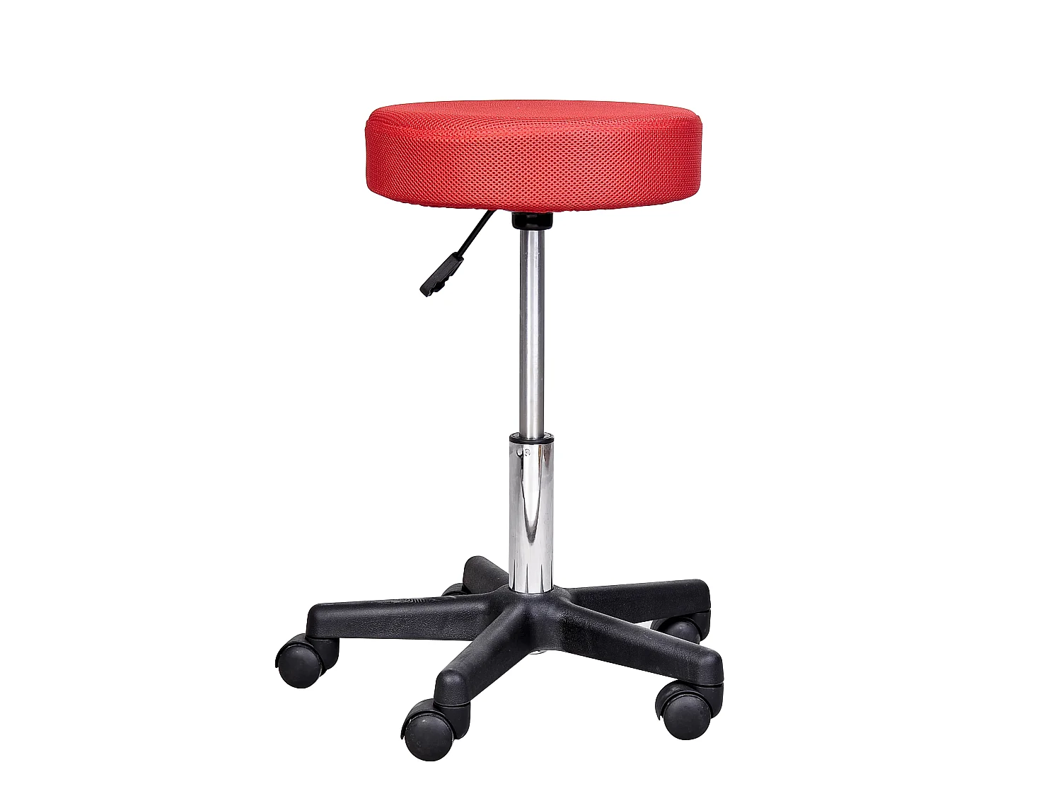 Tabouret massage a roulettes reglable en hauteur pivotant avec trois couleurs de housse de protection
