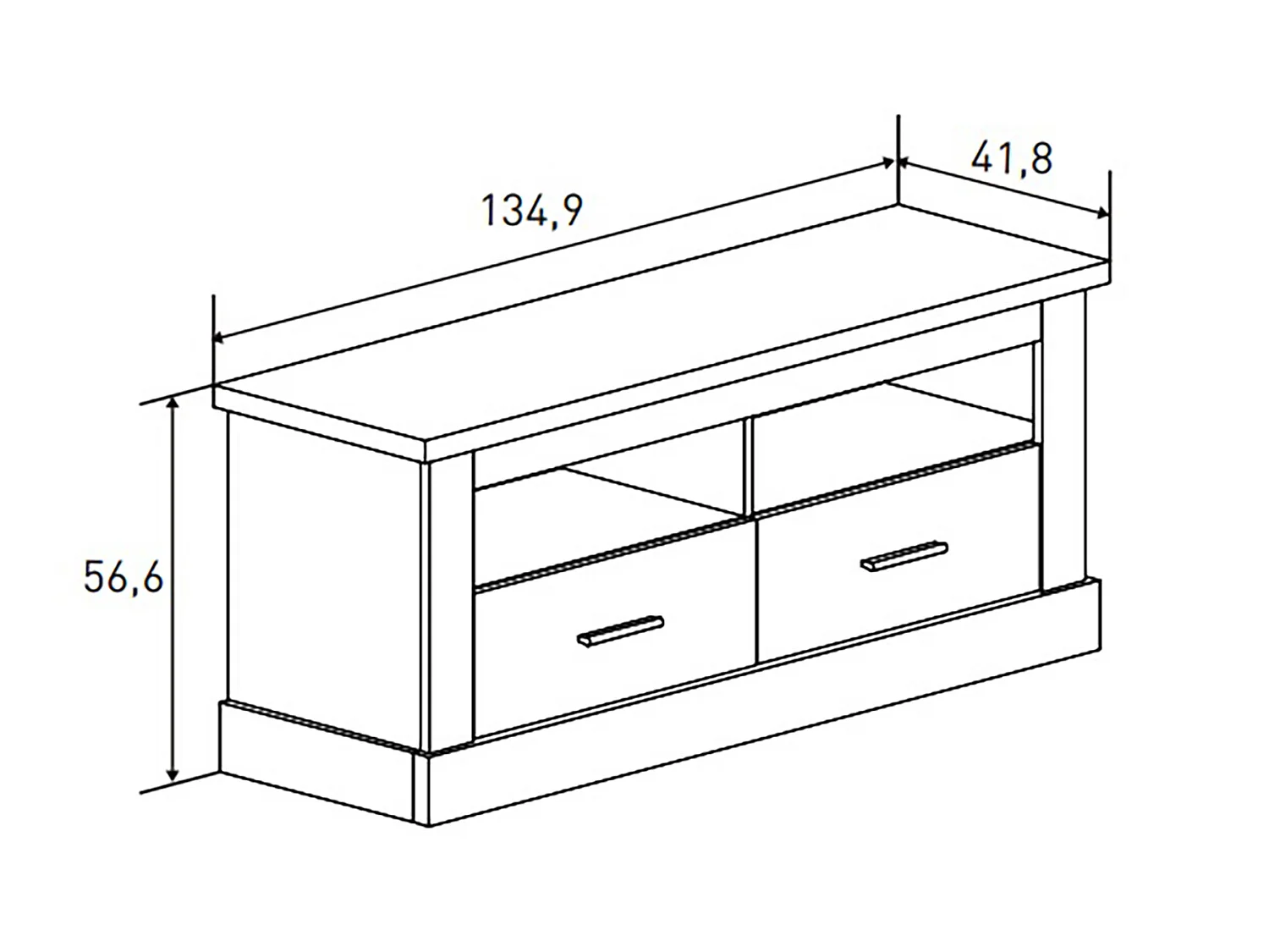 Ensemble de salon meuble TV + vitrine avec LED + Etagère murale + buffet coloris chêne vieilli