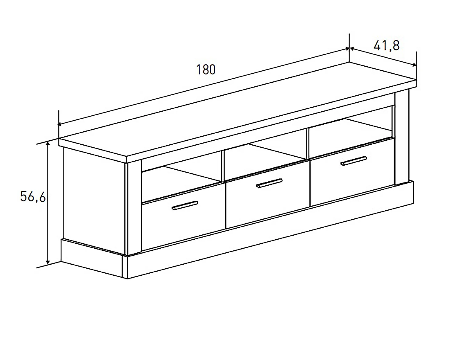 Ensemble de salon meuble TV + vitrine basse + panneau TV coloris chêne cambrian, blanc