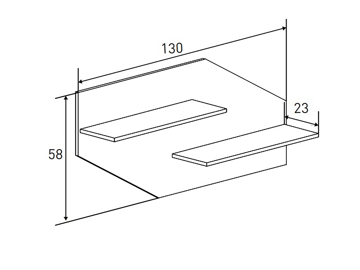 Ensemble de salon meuble TV + vitrine avec LED + Etagère murale + buffet coloris chêne cambrian, blanc