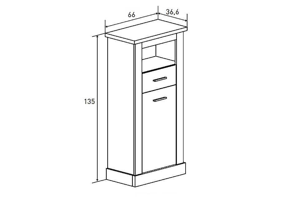 Ensemble de salon meuble TV + vitrine avec LED + Etagère murale + buffet coloris chêne cambrian, blanc
