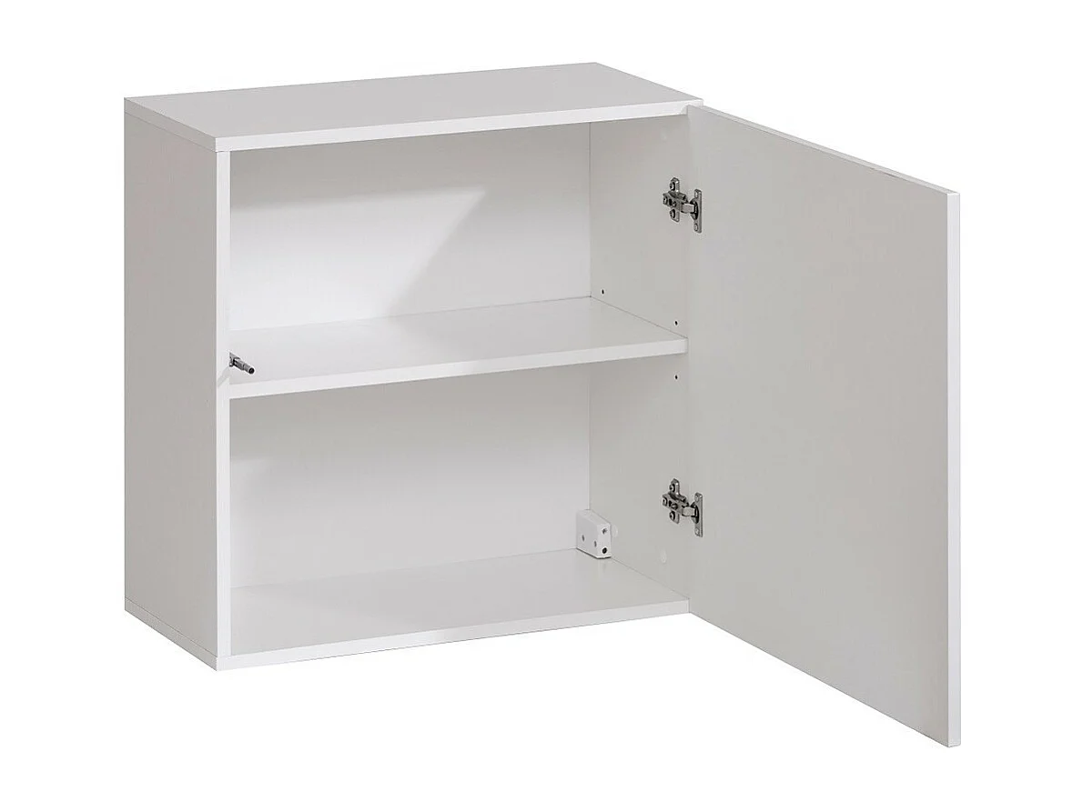 Armoire cube suspendue coloris blanc 60x60cm pour salon collection SWITCH.