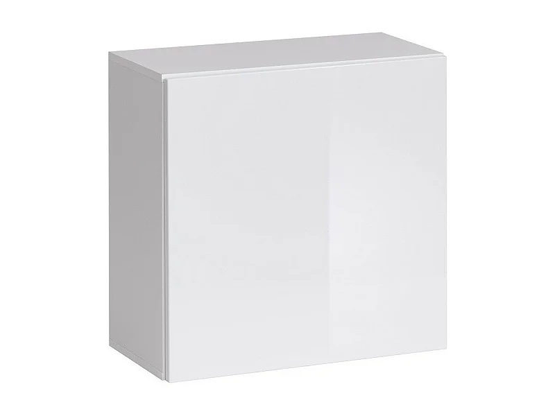 Armário suspenso cubo na cor branca 60x60cm para sala de estar, coleção SWITCH.