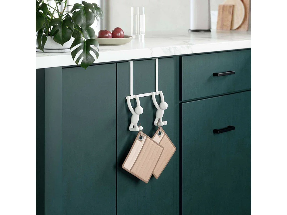 Patère double Buddy Hook blanc