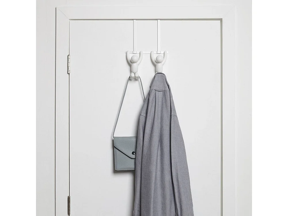 Patère double Buddy Hook blanc