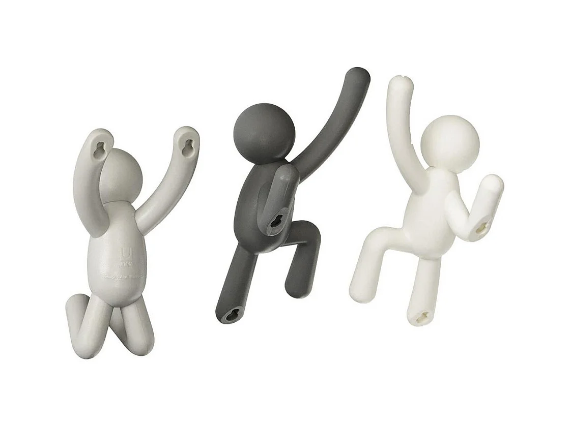 Kleiderhaken Buddy-Mann (3er-Set)