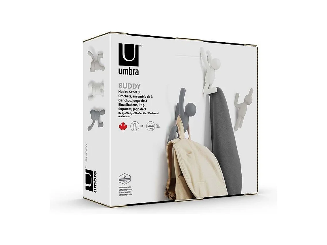 Kleiderhaken Buddy-Mann (3er-Set)