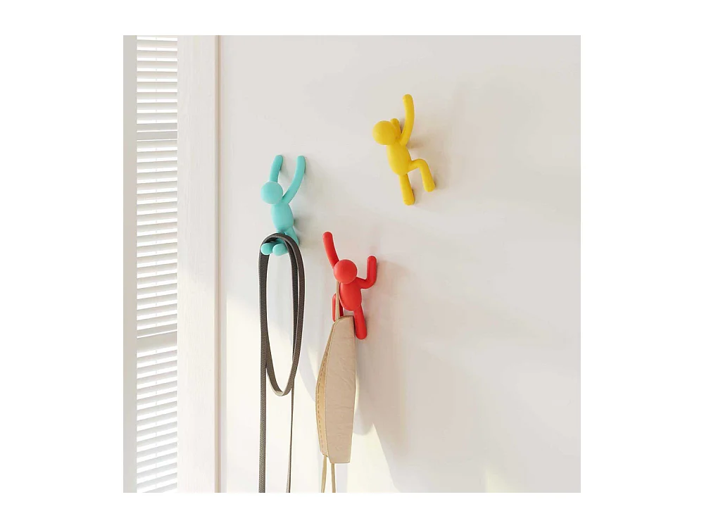 Kleiderhaken Buddy-Mann (3er-Set)