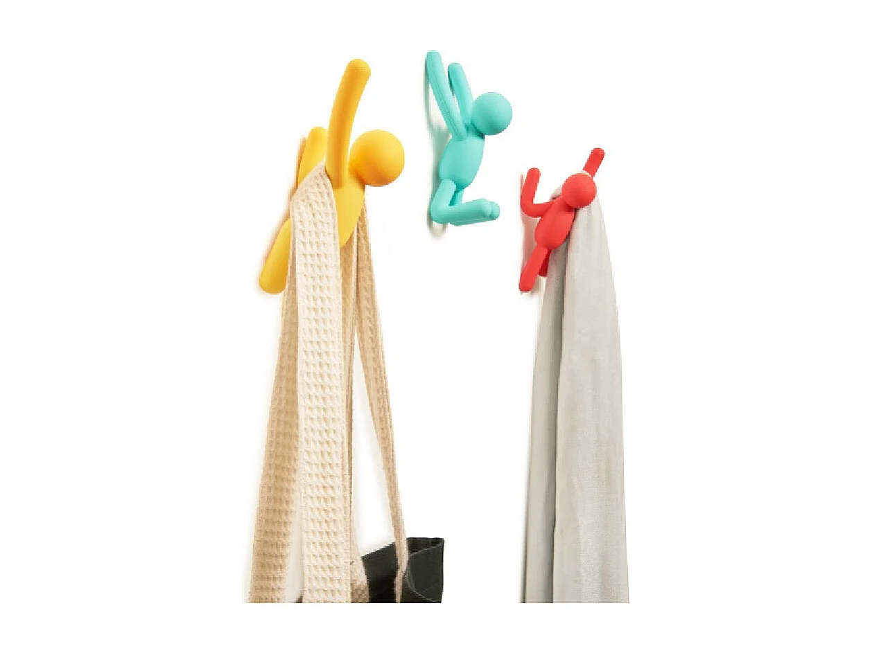 Lot de 3 patères murales avec fixations assorties Buddy Hook