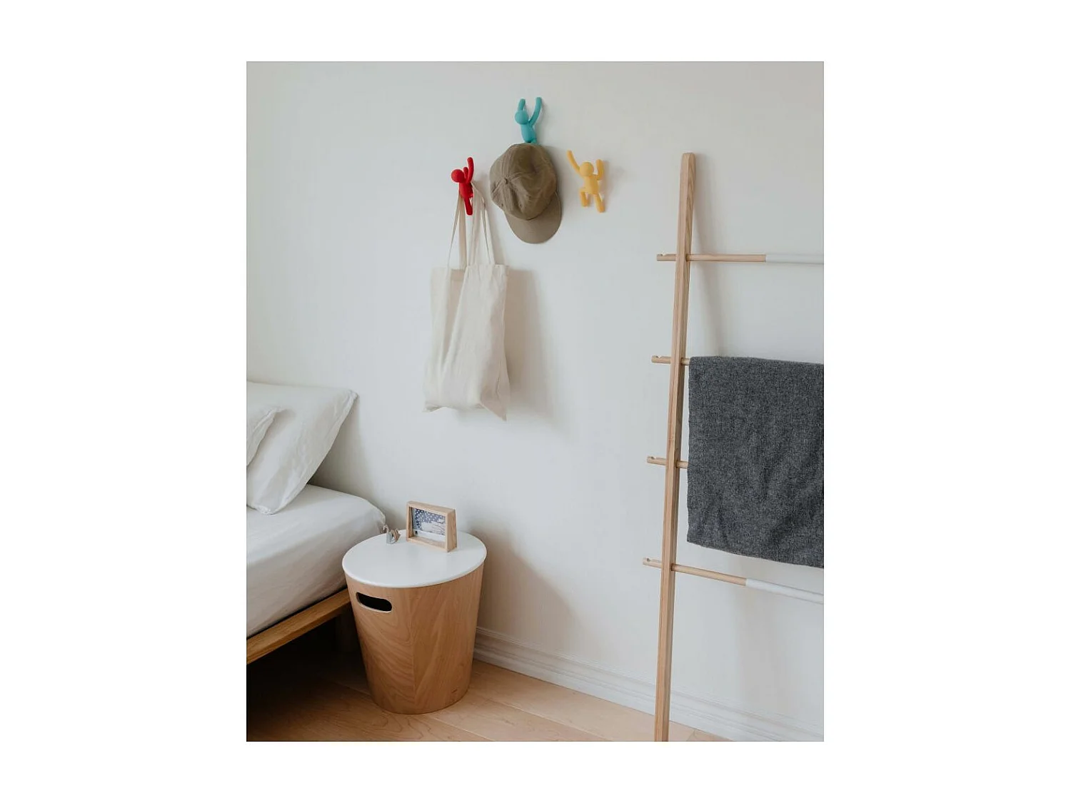 Lot de 3 patères murales avec fixations assorties Buddy Hook