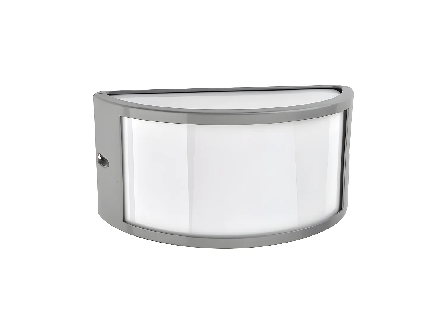 Lampada da parete ovale per esterno modello ARA in alluminio grigio FABRILAMP