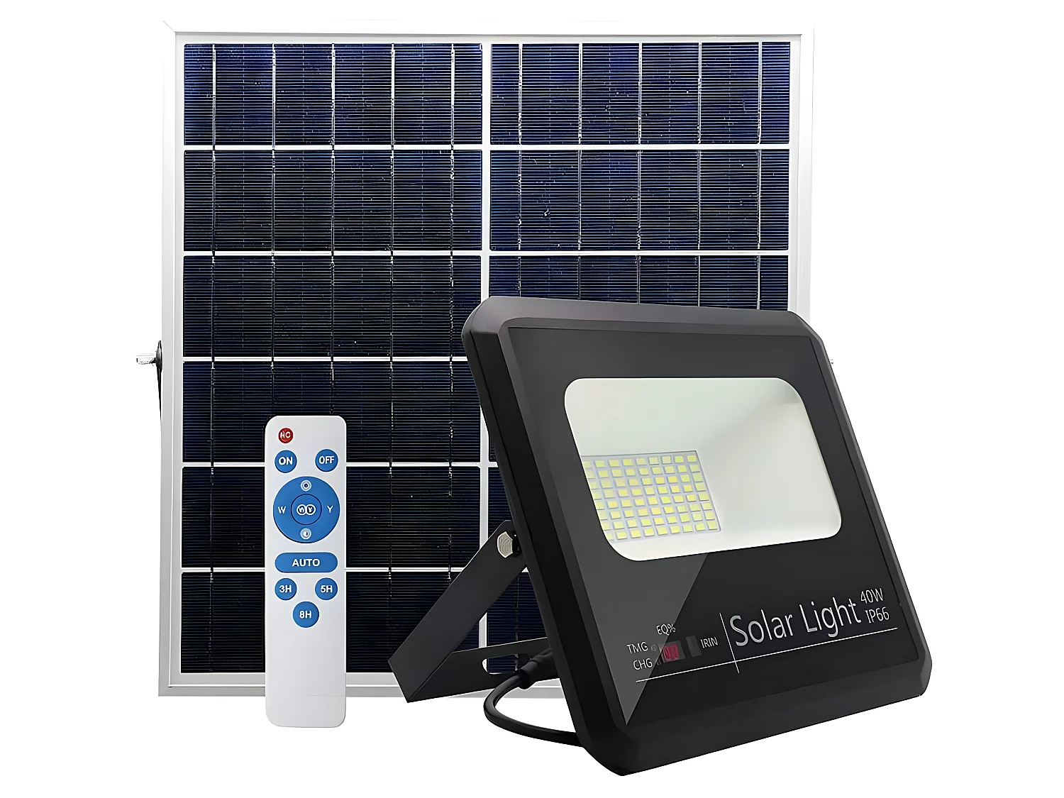 Modèle de projecteur solaire Malaquita FABRILAMP noir