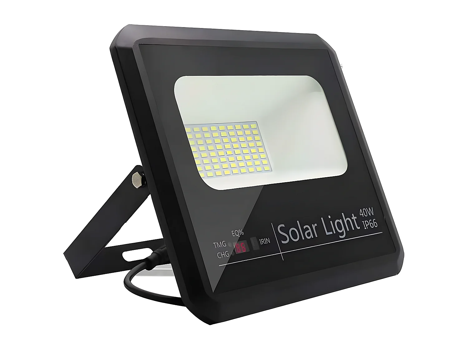 Proyector Solar Modelo Malaquita De   Acabado Negro