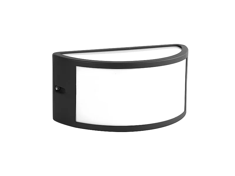 Aplique De Aluminio Negro Modelo Ara Para Jardin O Terraza