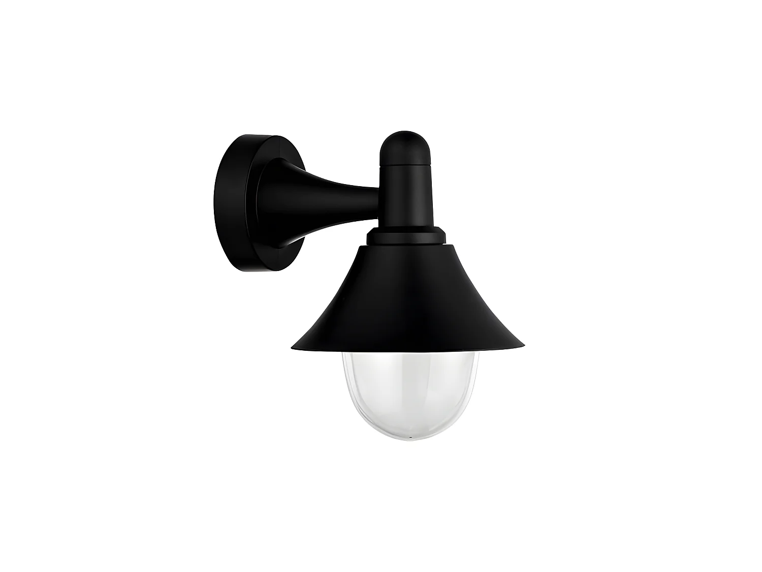 Lampada da Parete da Esterno Mentolo 1luz Nero Ip44 FABRILAMP