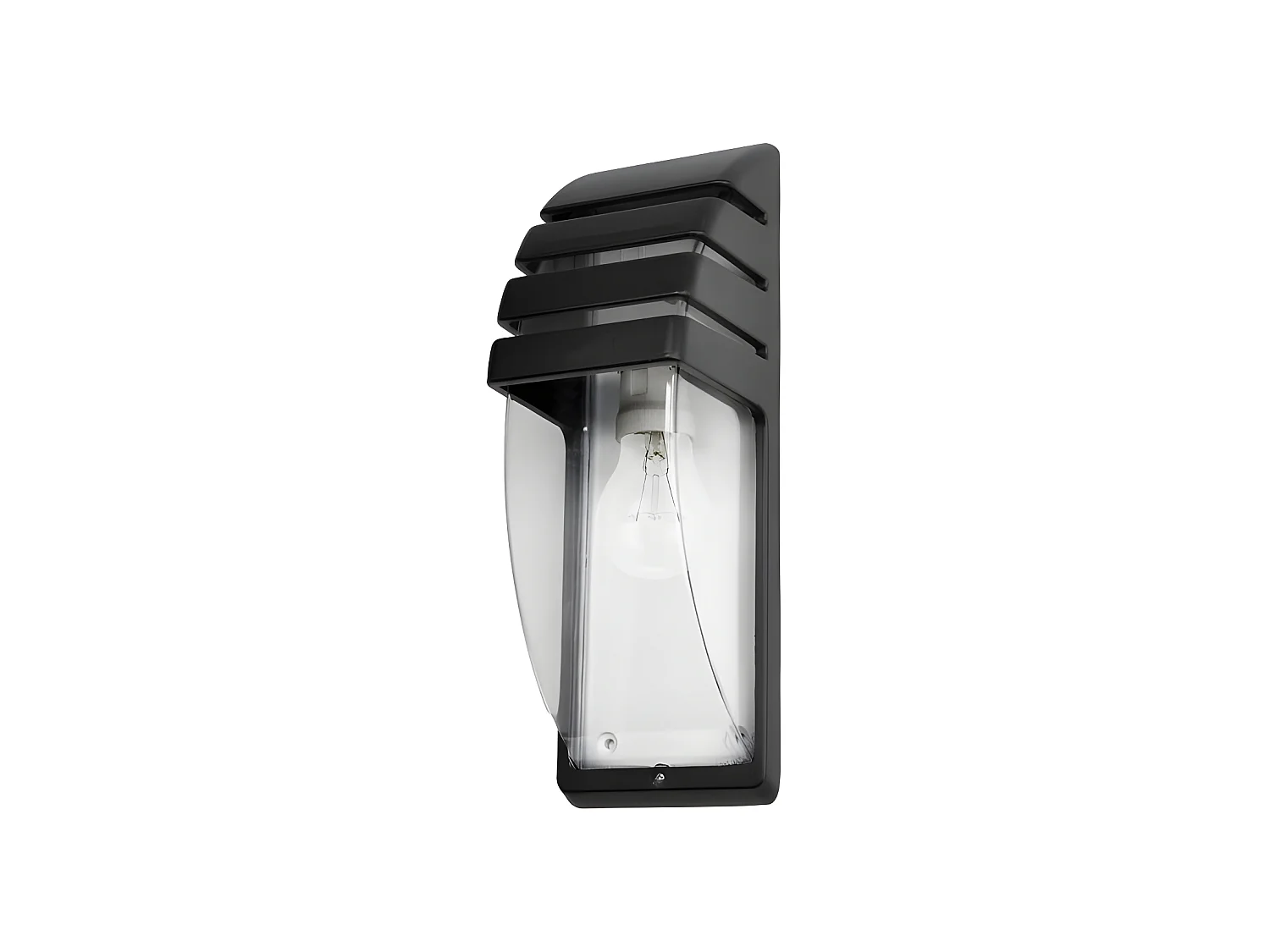 Aplique Exterior Negro Modelo Elnath Aluminio Ip44