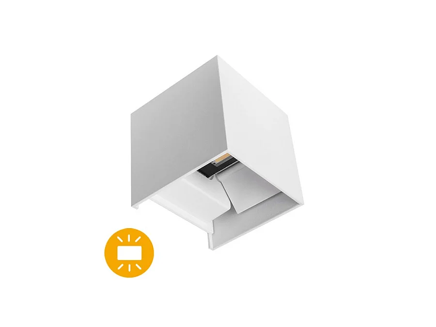 Aplique Exterior De La Serie Sor Ip65  De Led Acabado Blanco