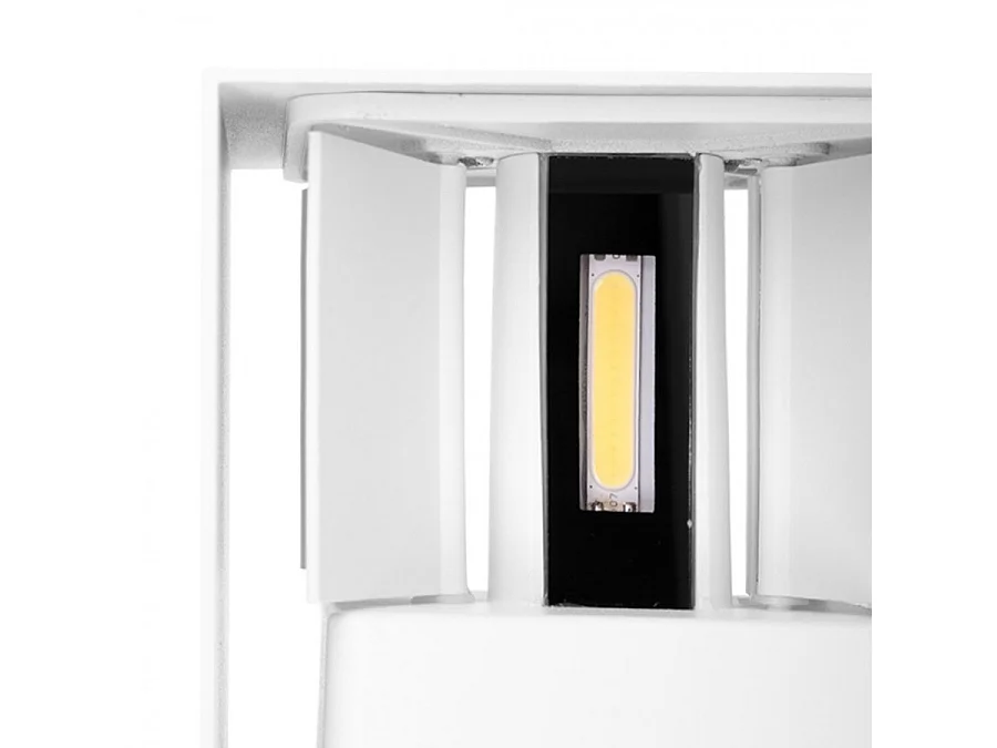 Aplique Exterior De La Serie Sor Ip65  De Led Acabado Blanco