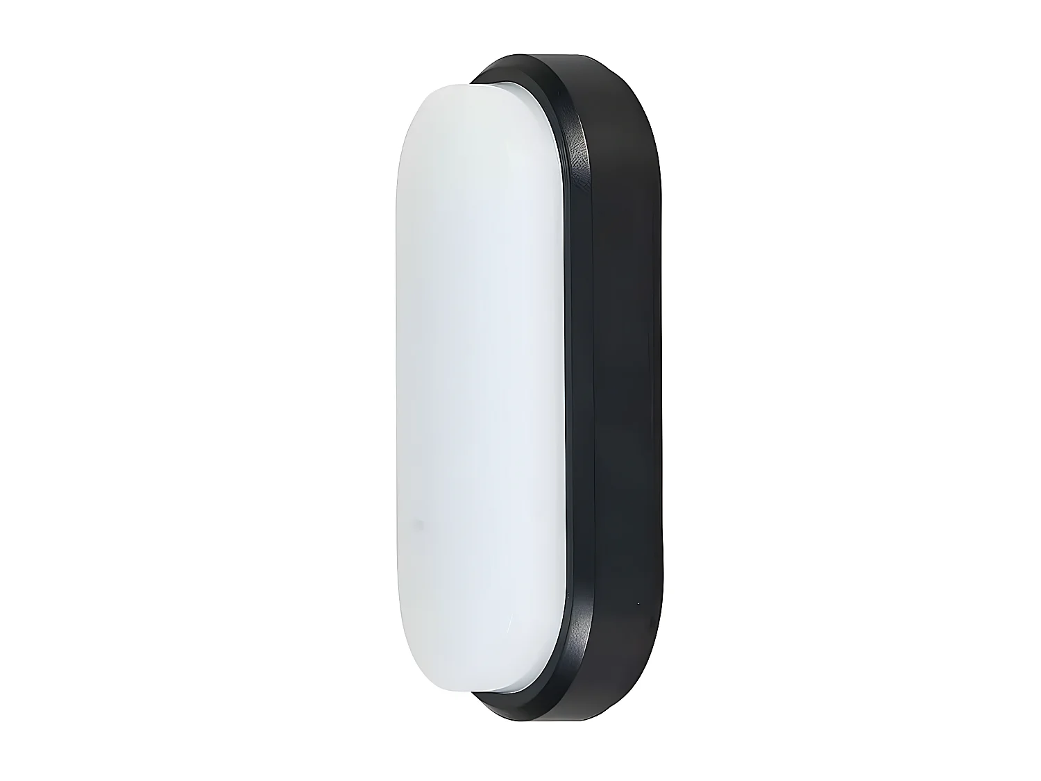 Applique da esterno 12w modello Yucatan Oval IP65 Nero FABRILAMP