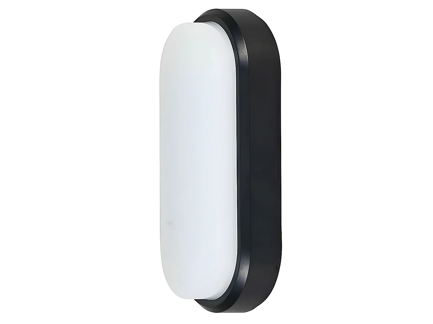 Aplique De Exterior De 12w  Modelo Yucatan Oval Ip65 Negro