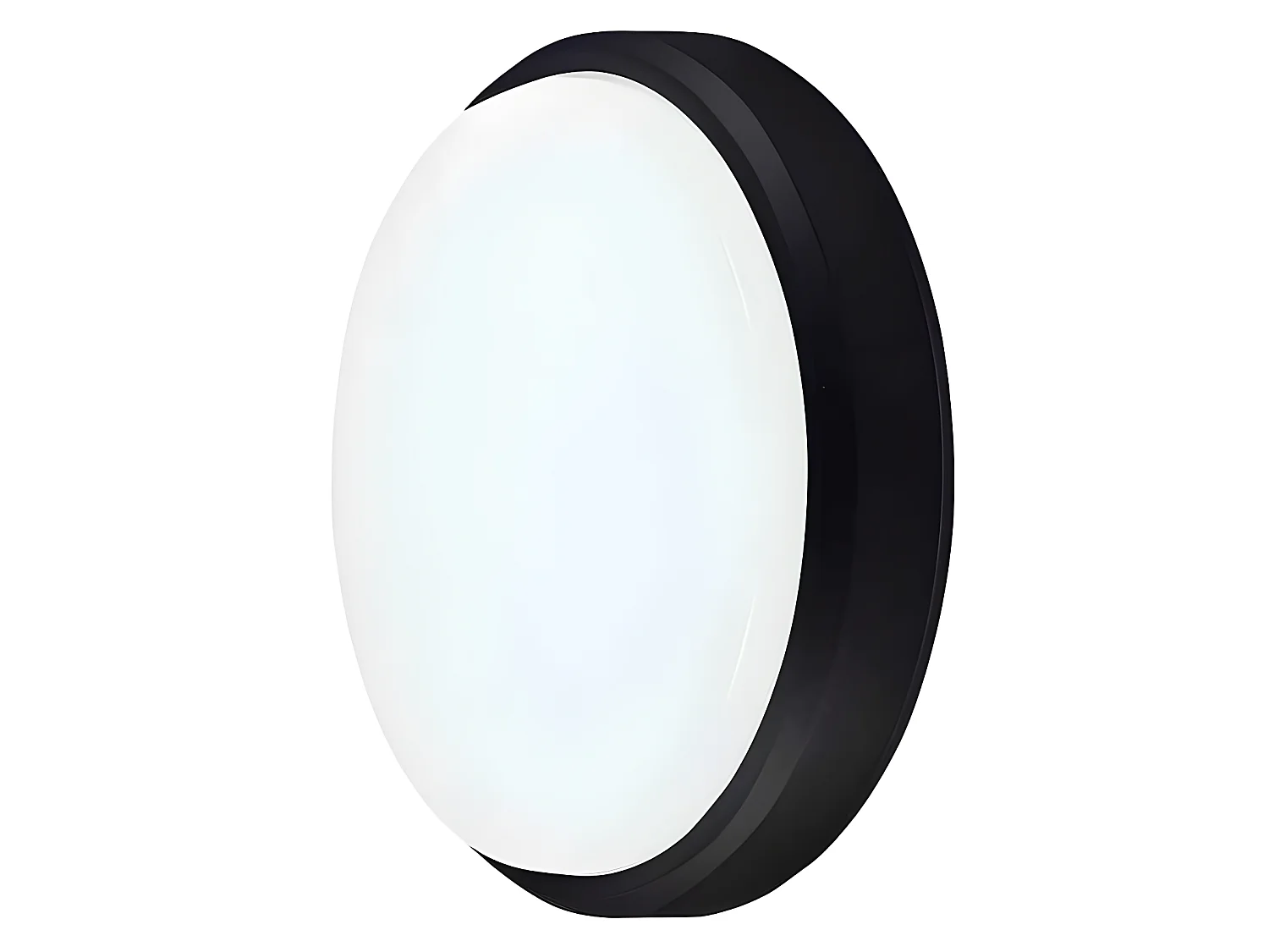 Aplique 12w Yucatan Redondo Ip65 Acabado Negro