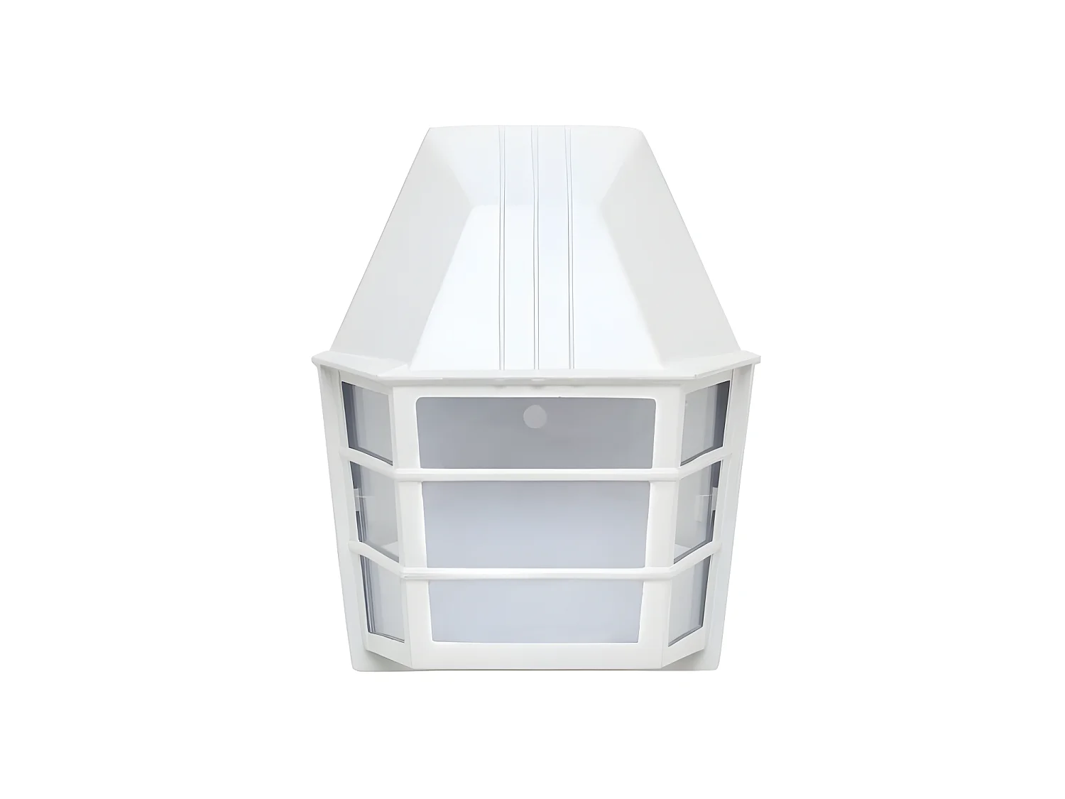 Lampada da parete per terrazzo o giardino in alluminio bianco modello ACRUX FABRILAMP