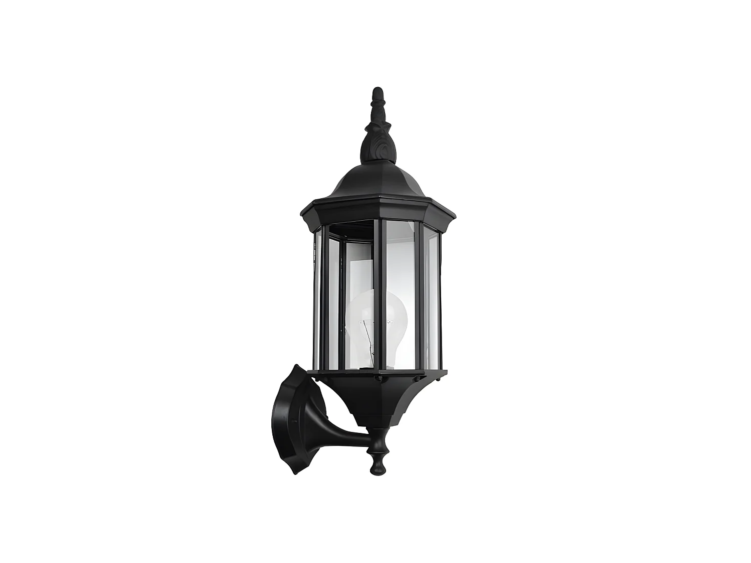 Extérieur Aluminium Pollux Noir Ip44 Fabrilamp