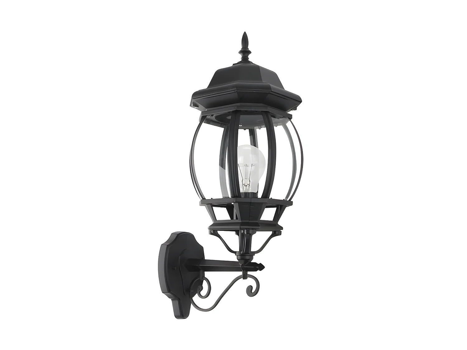 Aplique De Aluminio Caelum Negro Ip 44