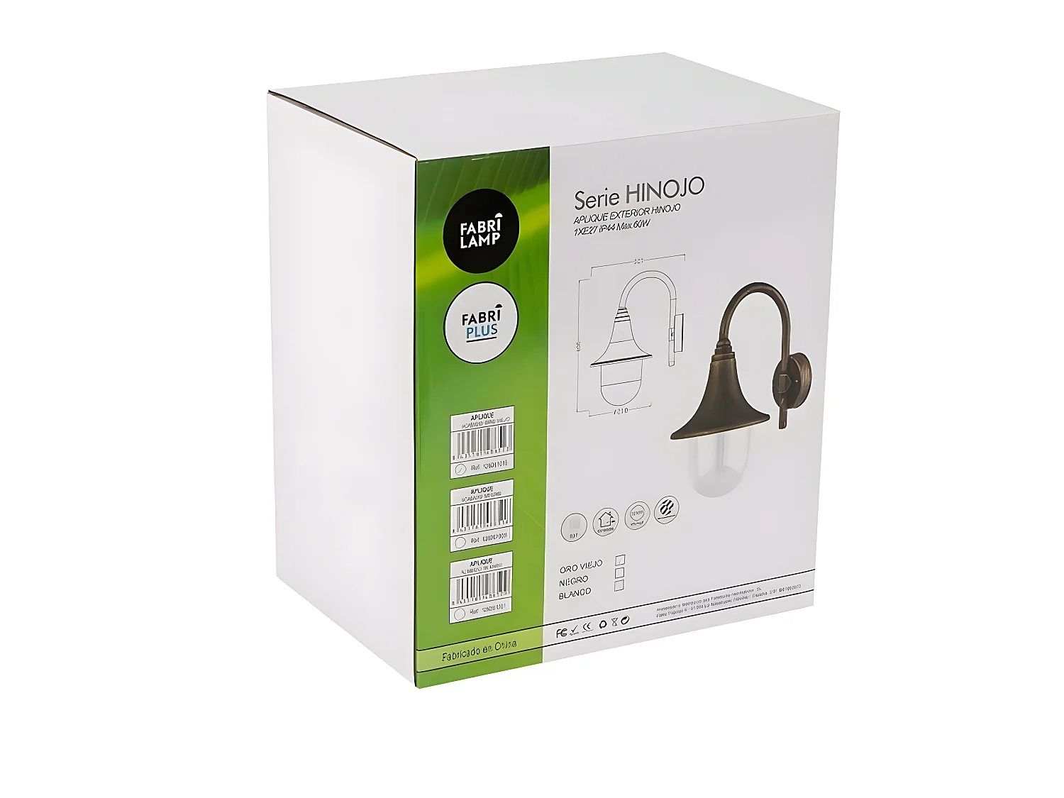 Aplique Para Terraza O Jardin  Hinojo Negro Ip44,