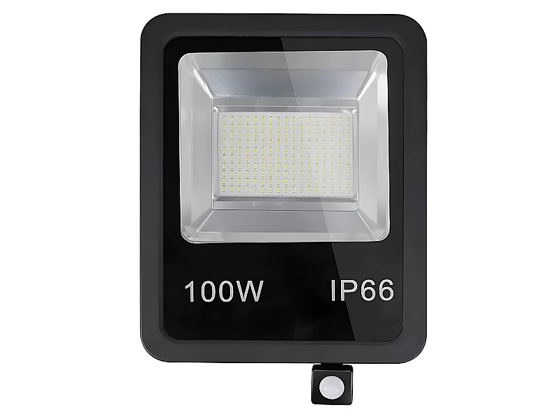 Projecteur FABRILAMP avec capteur et participation noire IP66 dans la série Olivino