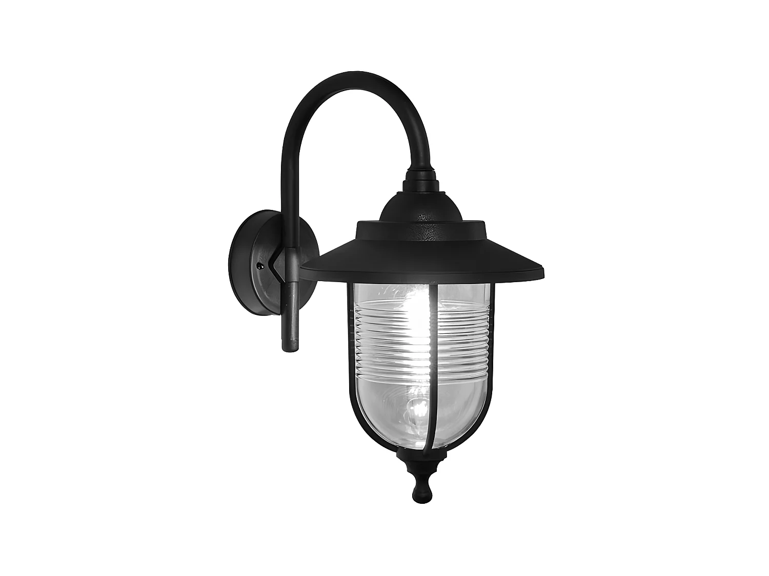 Iluminacion De Pared Exterior Canela  Negro