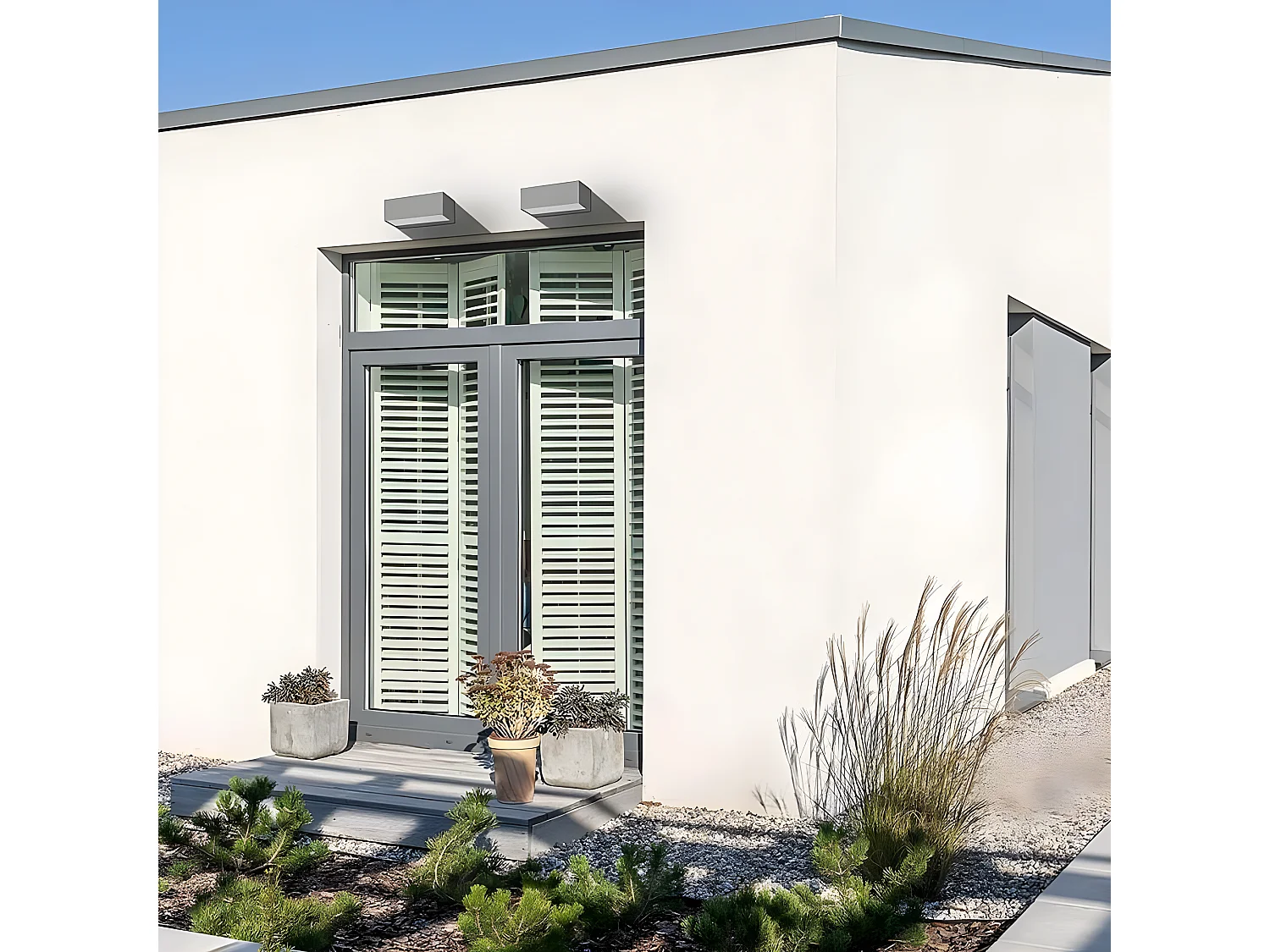 Aplique Gris Para Exterior  De La Serie Masala Ip65