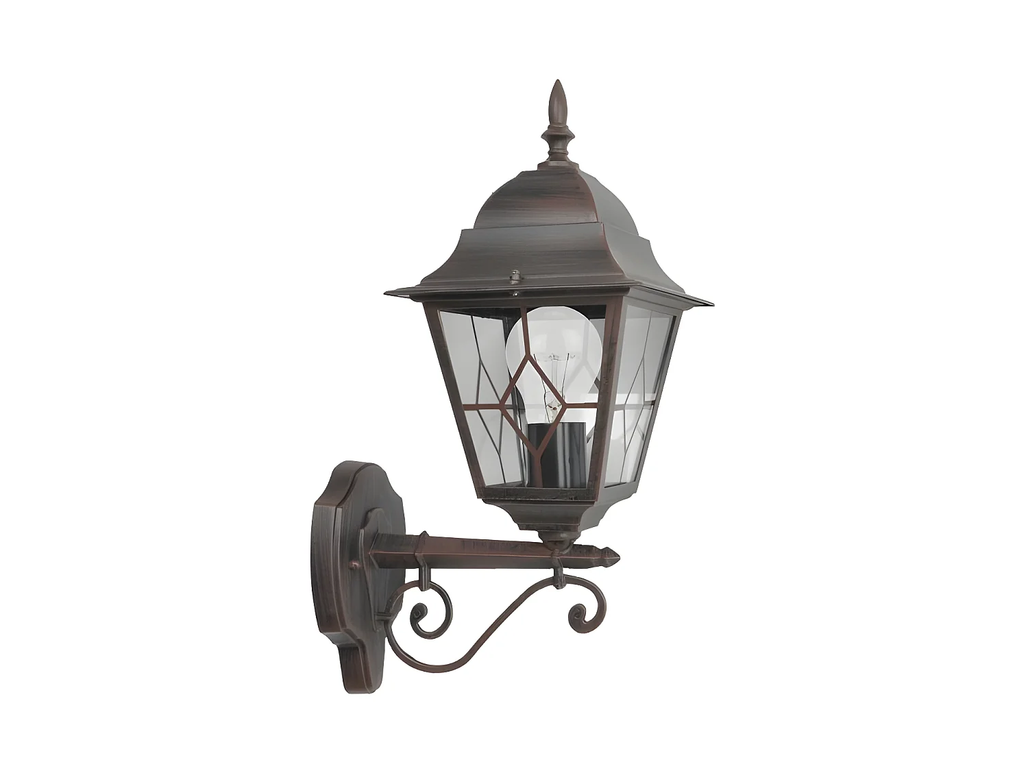 Lampada da parete marrone per terrazza o giardino BOOTES IP 44, FABRILAMP
