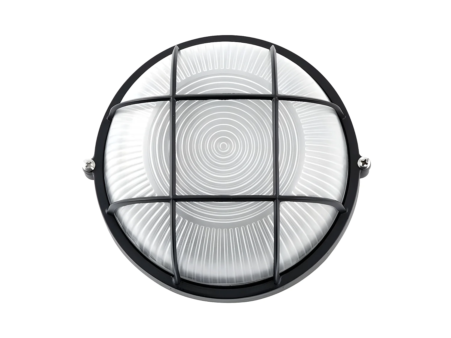 Appliquez un grand APUS rond noir, dans un FABRILAMP en aluminium