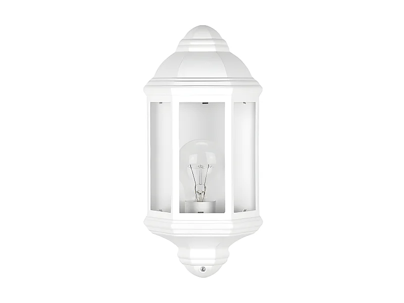 Applique de jardin en aluminium blanc modèle SHAULA ip 44, FABRILAMP