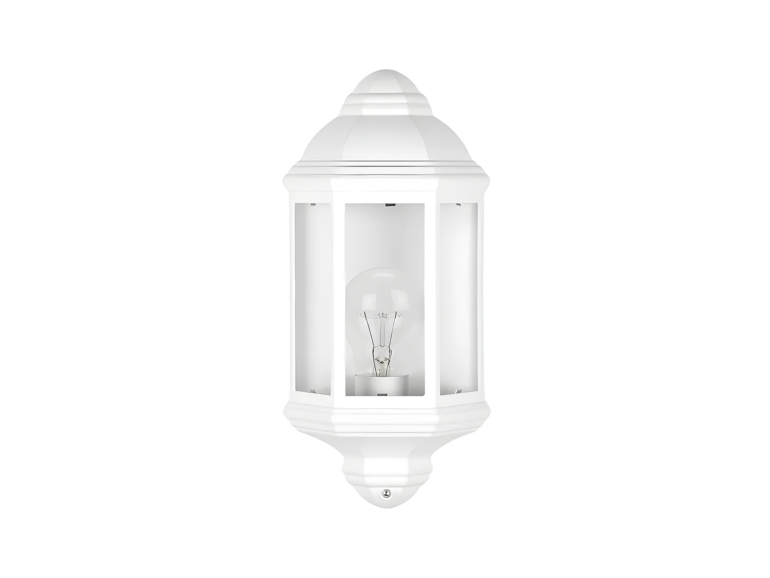 Aplique Para Jardin En Aluminio Blanco Modelo Shaula Ip 44,